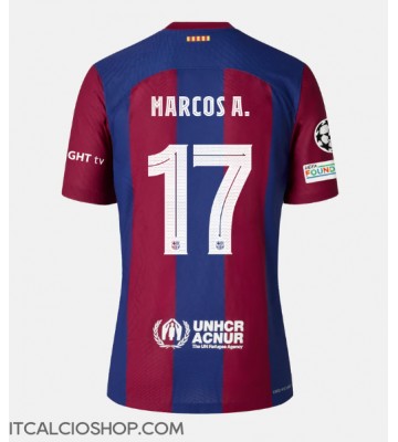 Barcelona Marcos Alonso #17 Prima Maglia 2023-24 Manica Corta
